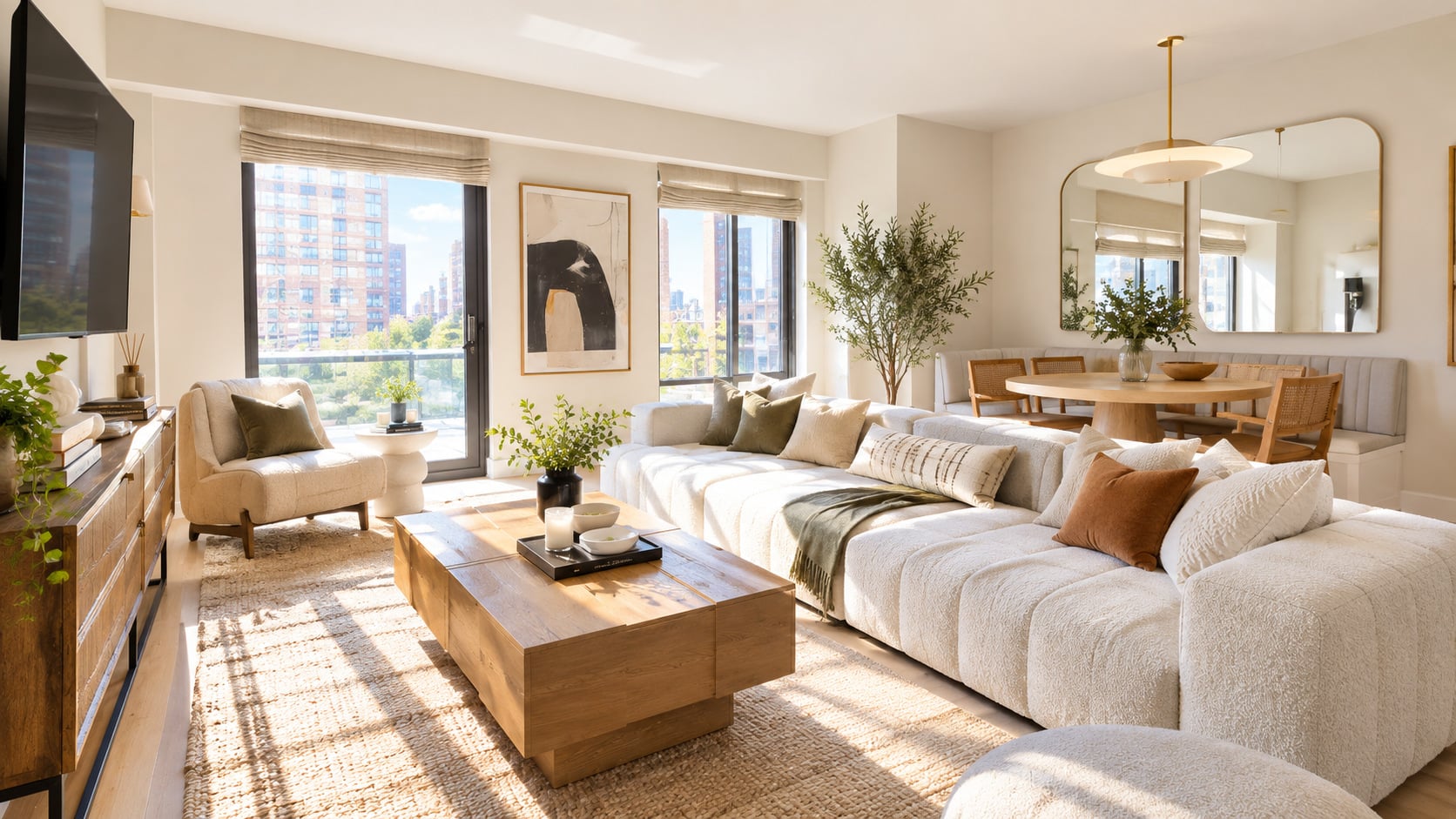 55 West 17th Street Living Room