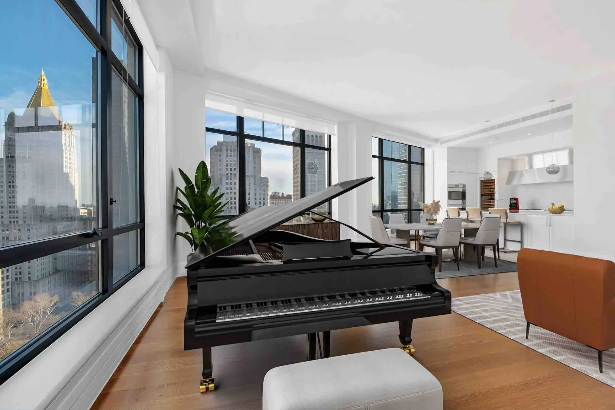 10 Madison Square West 19C Living Room 2