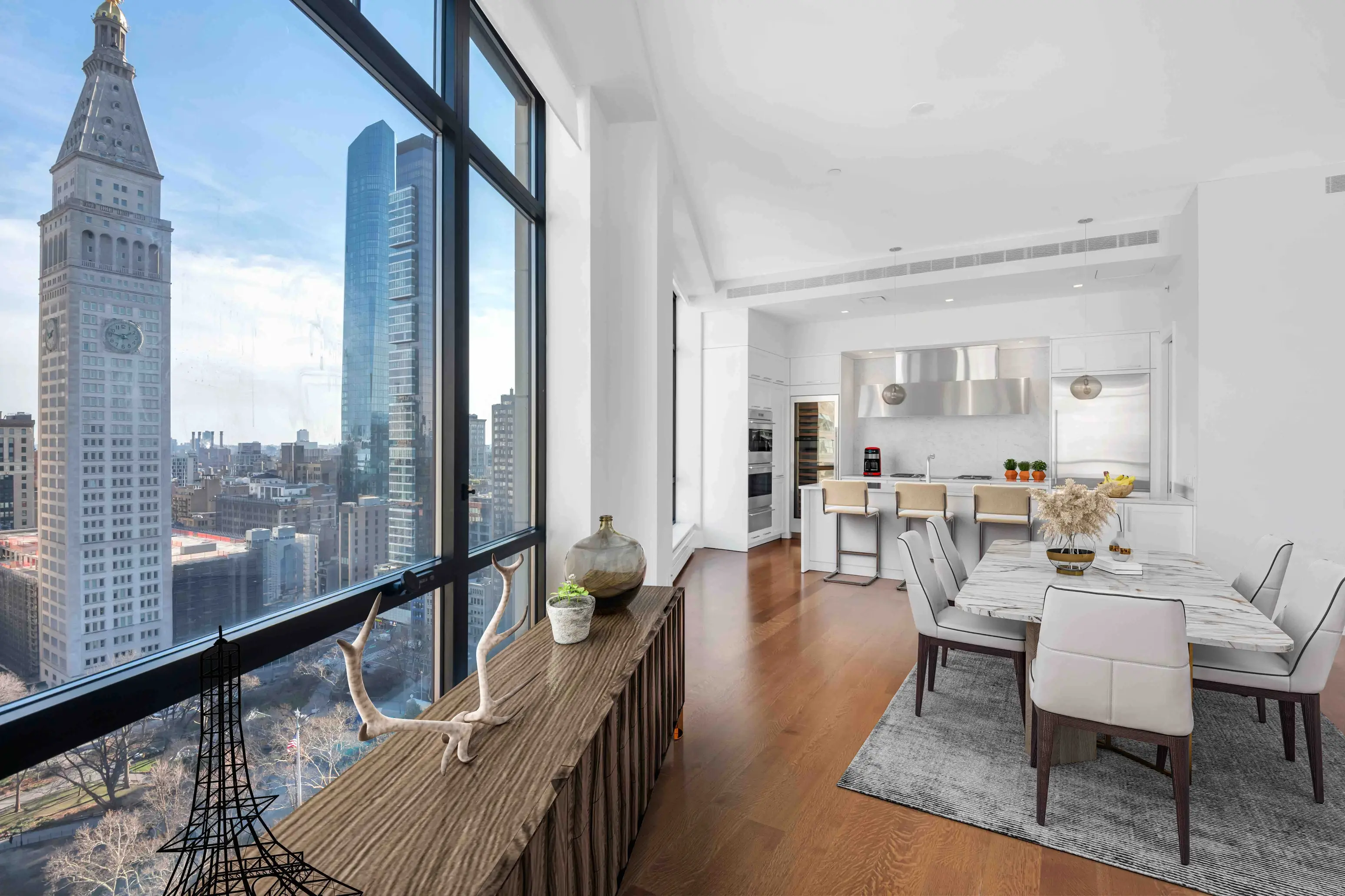 10 Madison Square West, #19C - Dining Room