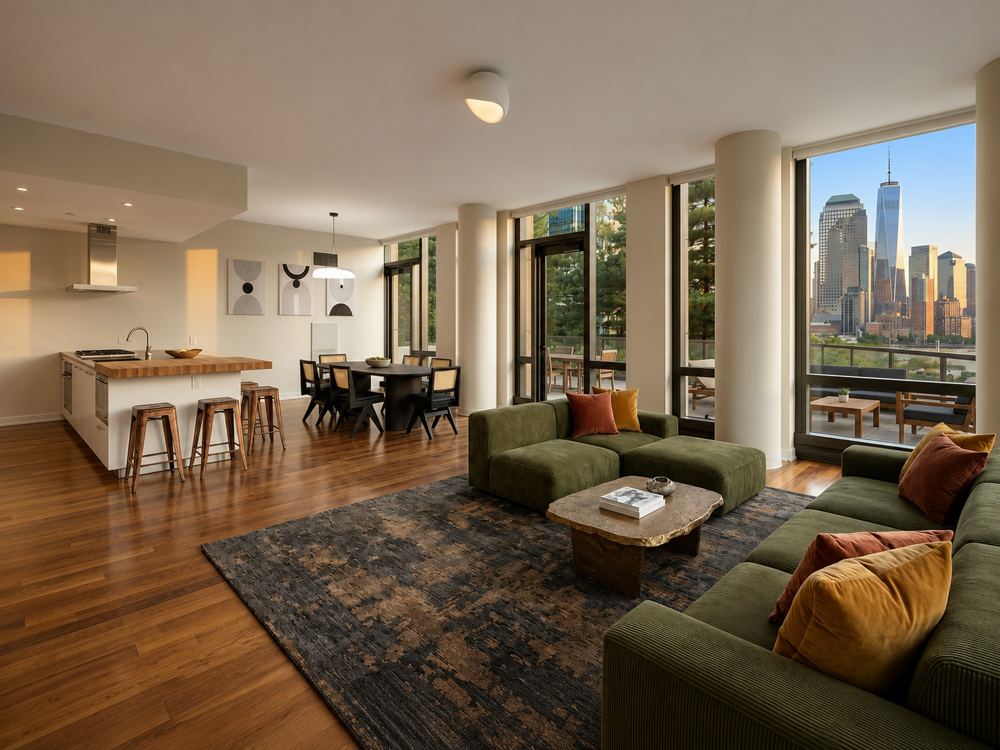 101 Warren St Living Room 