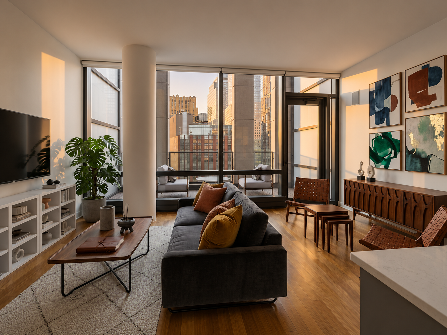 101 Warren St Living Room