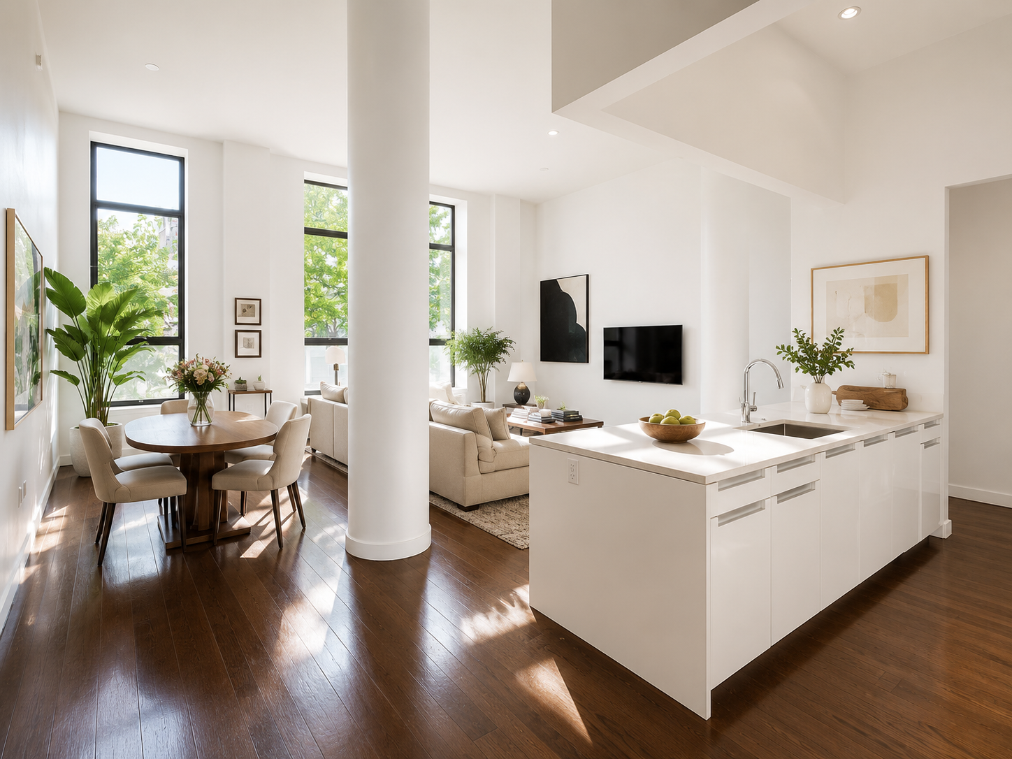 250 West Street Living Room 