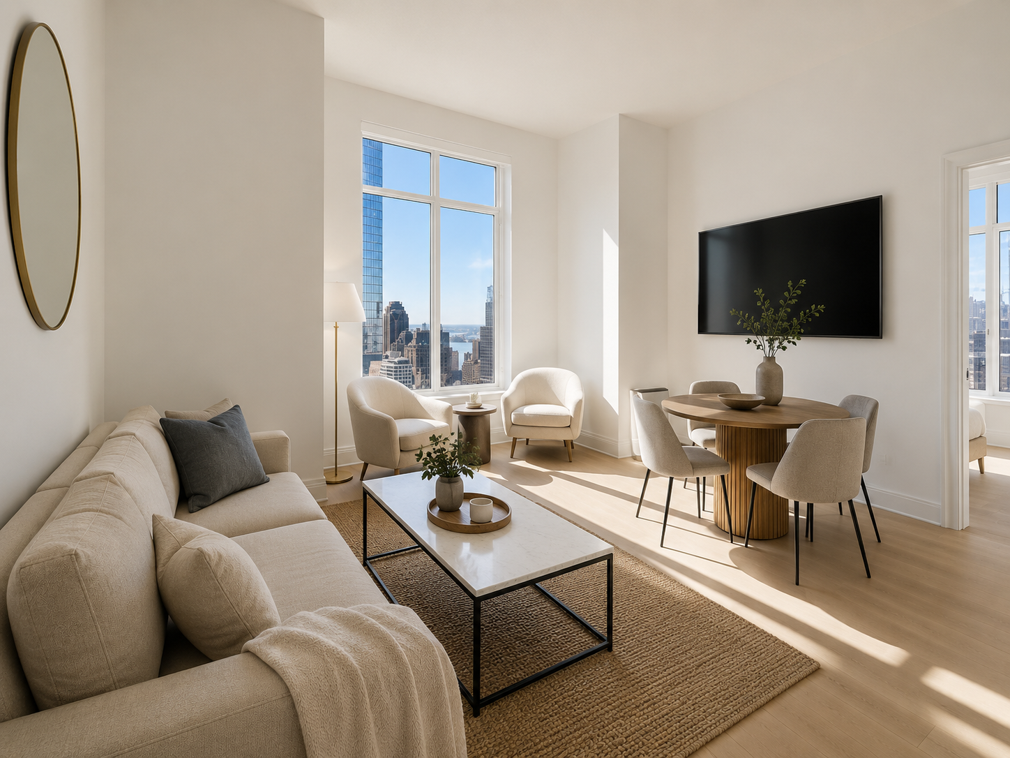 30 Park Place Living Room 